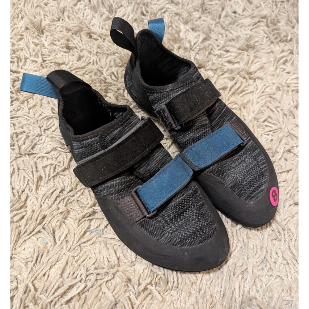 Black Diamond Momentum Rock Climbing Shoes Size US MENS 9 USW 10.5 Black & Blue